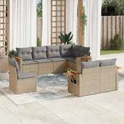 Lounge tuinset met waterdichte tas en beige materiaal van gepoedercoat staal - Tuinsets