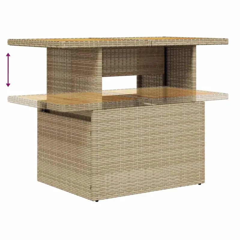 Lounge tuinset met waterdichte tas en beige materiaal van gepoedercoat staal - Tuinsets