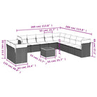 Lounge Tuinset met waterdichte tas en beige materiaal van gepoedercoat staal - Tuinsets