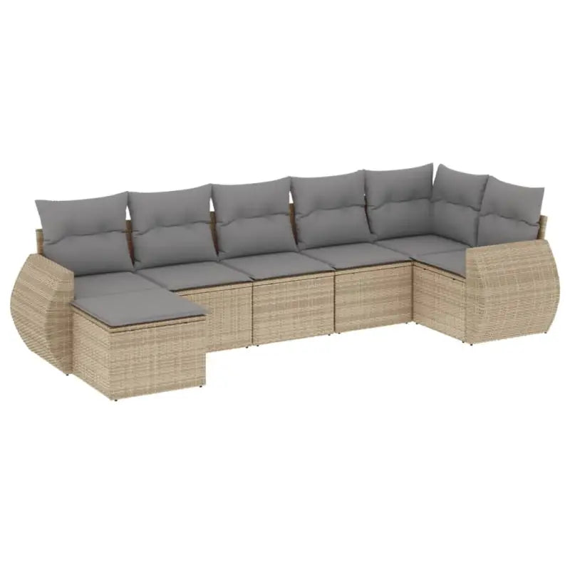 Lounge Tuinset met Waterdichte Tas en Gepoedercoat Staal in Beige - Tuinsets