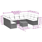 Lounge tuinset met waterdichte tas en grijs gepoedercoat staal - Tuinsets