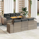 Lounge tuinset met waterdichte tas en grijs materiaal van gepoedercoat staal - Grijs / met opbergruimte - Tuinsets