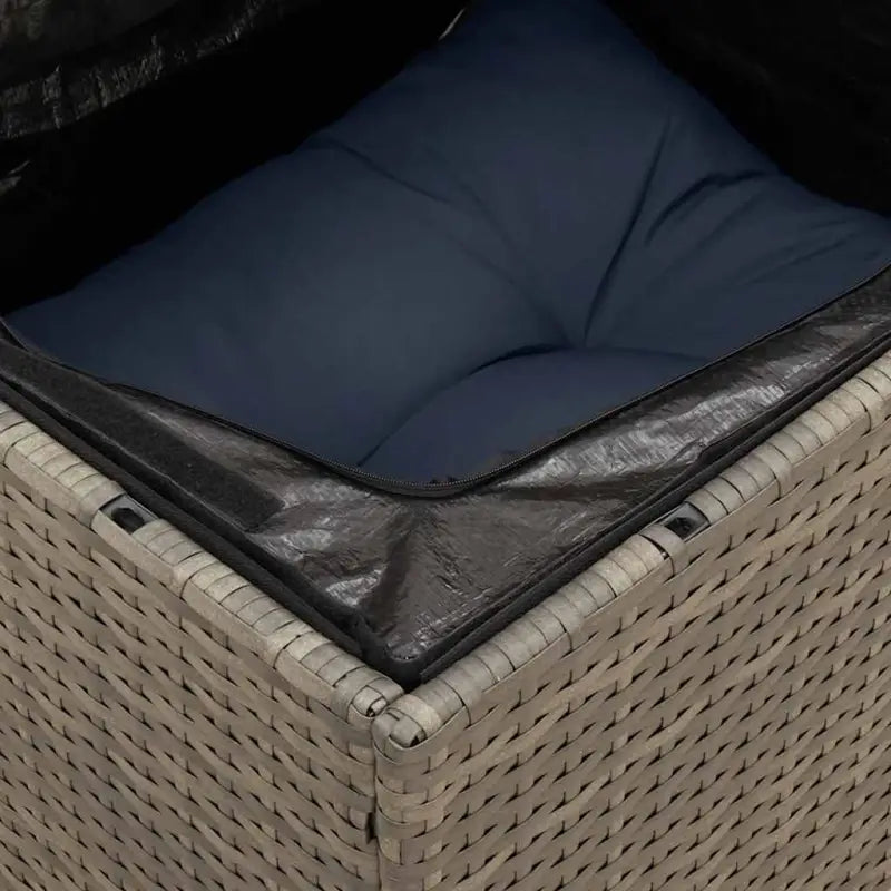 Lounge Tuinset met Waterdichte Tas en Grijs Materiaal in Gepoedercoat Staal - Grijs - Tuinsets