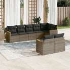 Lounge Tuinset met Waterdichte Tas Grijs Materiaal en Gepoedercoat Staal - Tuinsets
