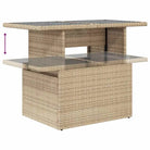Lounge tuinset met waterdichte tas in beige materiaal en gepoedercoat staal - Tuinsets