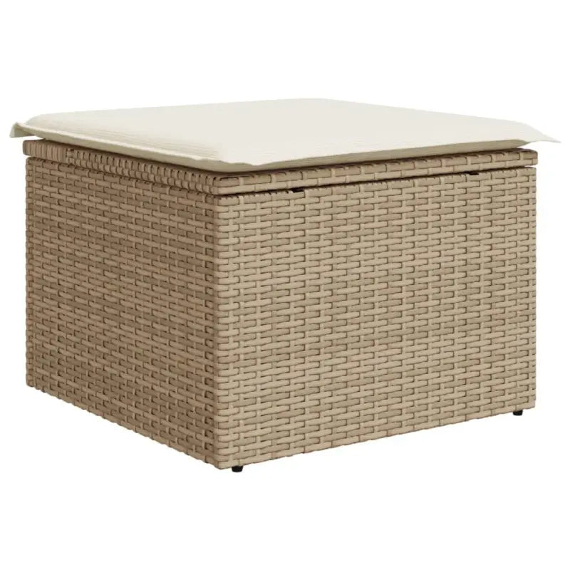 Lounge tuinset met waterdichte tas in beige materiaal en gepoedercoat staal - Tuinsets