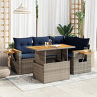Lounge tuinset met waterdichte tas in grijs materiaal en gepoedercoat staal - Grijs / met opbergruimte - Tuinsets