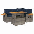 Lounge tuinset met waterdichte tas in grijs materiaal en gepoedercoat staal - Tuinsets
