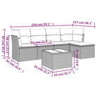 Lounge tuinset met waterdichte tas in grijs materiaal en gepoedercoat staal - Tuinsets