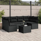 Lounge tuinset met waterdichte tas in zwart gepoedercoat staal - Zwart / Met tafel - Tuinsets