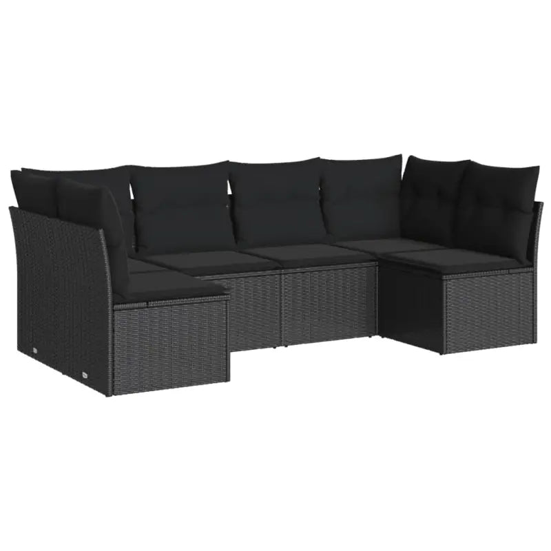 Lounge tuinset met waterdichte tas in zwart gepoedercoat staal - Tuinsets