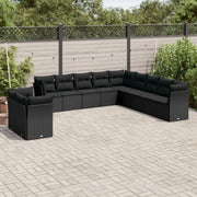 Lounge tuinset met waterdichte tas in zwart materiaal en gepoedercoat staal - Tuinsets
