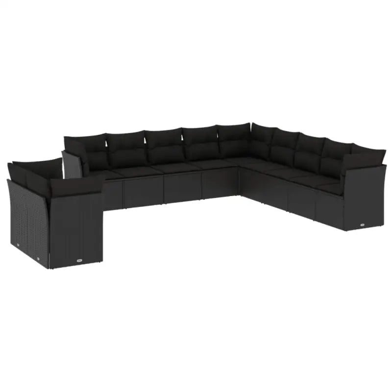 Lounge tuinset met waterdichte tas in zwart materiaal en gepoedercoat staal - Tuinsets