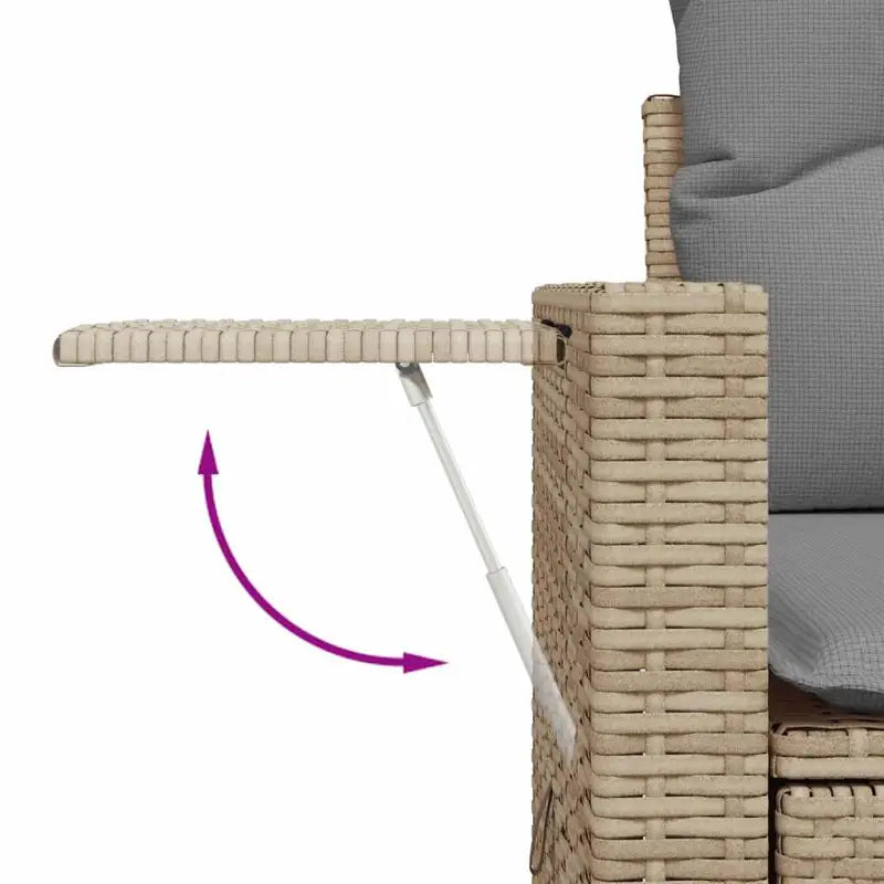 Lounge Tuinset met waterdichte zak en beige materiaal - Tuinsets