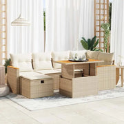 Lounge tuinset van beige materiaal met gepoedercoat staal afmetingen - Tuinsets