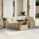 Lounge Tuinset van gegalvaniseerd staal en beige materiaal voor buiten - beige en crèmekleurig / zonder opbergruimte