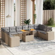 Lounge Tuinset van gepoedercoat staal in beige materiaal voor buiten - Tuinsets