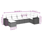 Lounge Tuinset van Gepoedercoat Staal in Beige voor Buitenplezier - Tuinsets