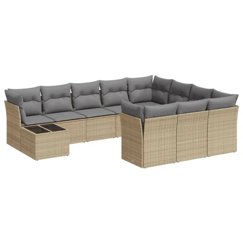Lounge Tuinset van Gepoedercoat Staal met Beige Material en Waterdichte Tas - Tuinsets
