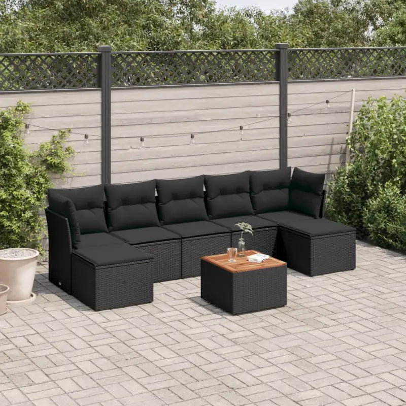 Lounge Tuinset van Grijs Materiaal met Waterdichte Tas en Gepoedercoat Staal - Zwart - Tuinsets