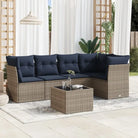 Lounge tuinset van grijs materiaal met waterdichte tas en gepoedercoat staal - Tuinsets