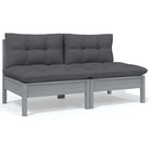 Lounge tuinset van massief grenenhout voor ontspanning en gezelligheid - Tuinsets