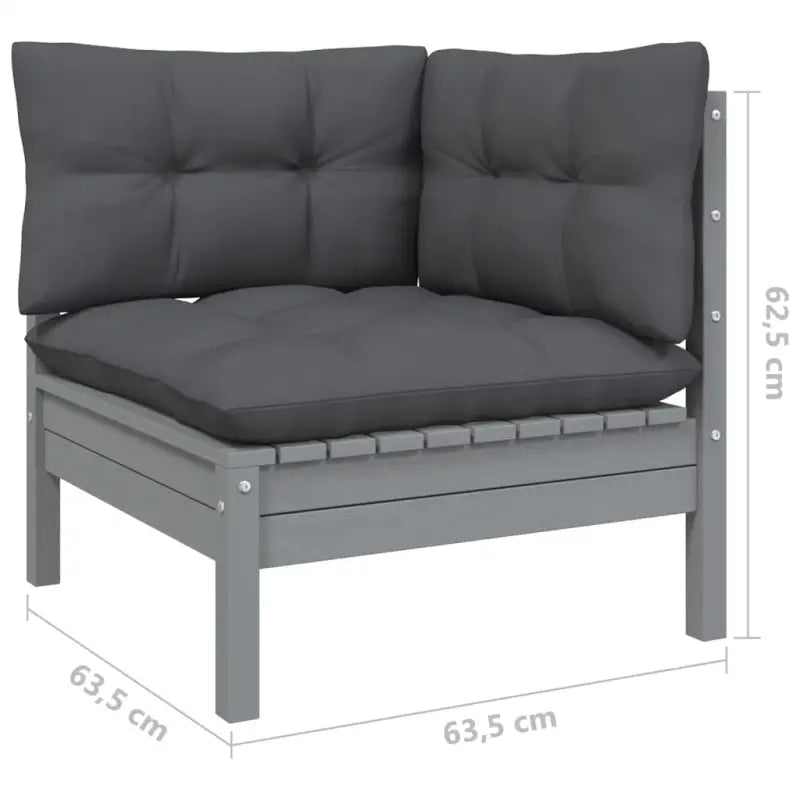 Lounge tuinset van massief grenenhout voor ontspanning en gezelligheid - Tuinsets