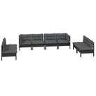 Lounge tuinset van massief grenenhout voor ontspanning en gezellige momenten - Tuinsets