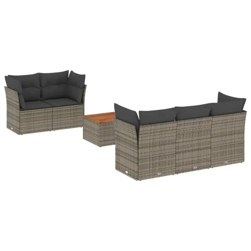 Lounge Tuinset van Poly Rattan en Gepoedercoat Staal voor Buitenplezier - Tuinsets