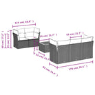 Lounge Tuinset van Poly Rattan en Gepoedercoat Staal voor Buitenplezier - Tuinsets