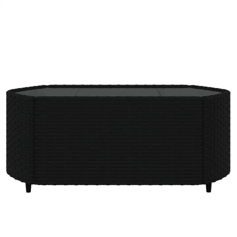 Lounge Tuinset van Poly Rattan met Eenvoudig Schoon en Geharde Glas - Tuinsets