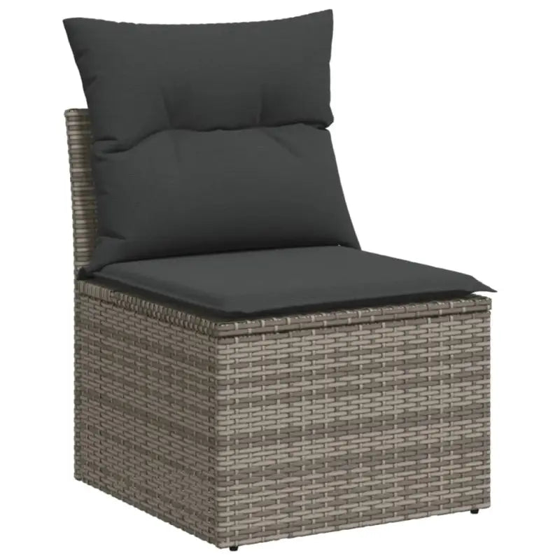Lounge tuinset van poly rattan met wasbare hoes en gepoedercoat staal - Tuinsets
