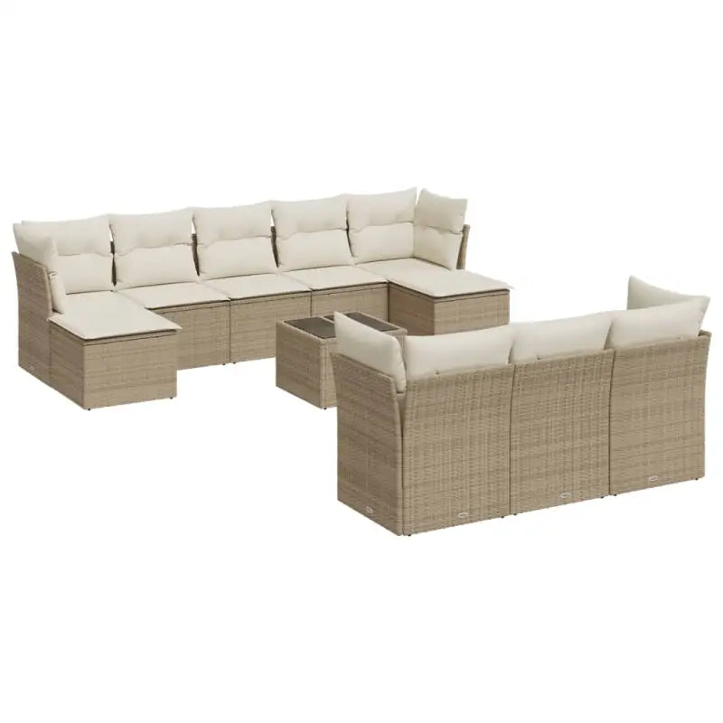 Lounge tuinset van waterdichte tas en beige materiaal van gepoedercoat staal - Tuinsets