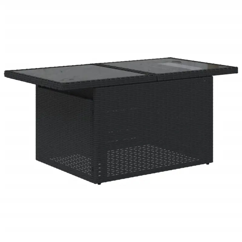 Lounge tuinset van zwart gepoedercoat staal met comfortabele afmetingen - Tuinsets