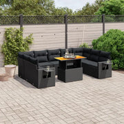 Lounge Tuinset van zwart gepoedercoat staal met ideale afmetingen - Tuinsets
