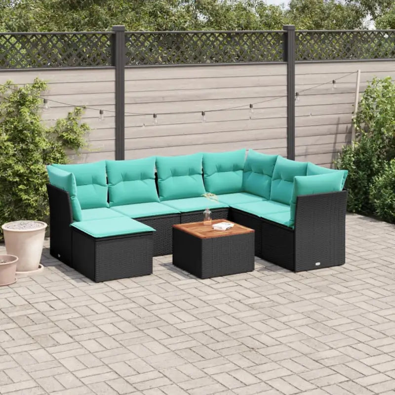 Lounge tuinset van zwart gepoedercoat staal met ideale afmetingen - Tuinsets