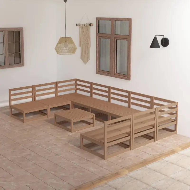 Lounge tuinset voor ontspanning en gezellige bijeenkomsten - Honingbruin / Nee - Tuinsets