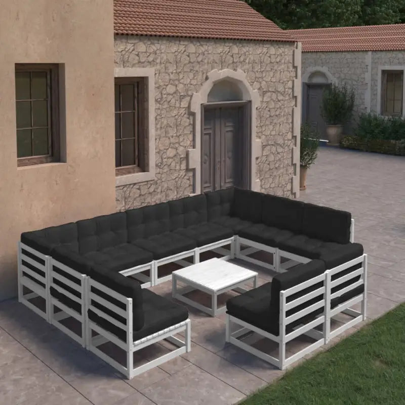 Lounge Tuinset voor Ontspanning en Gezelligheid - Wit / Ja - Tuinsets