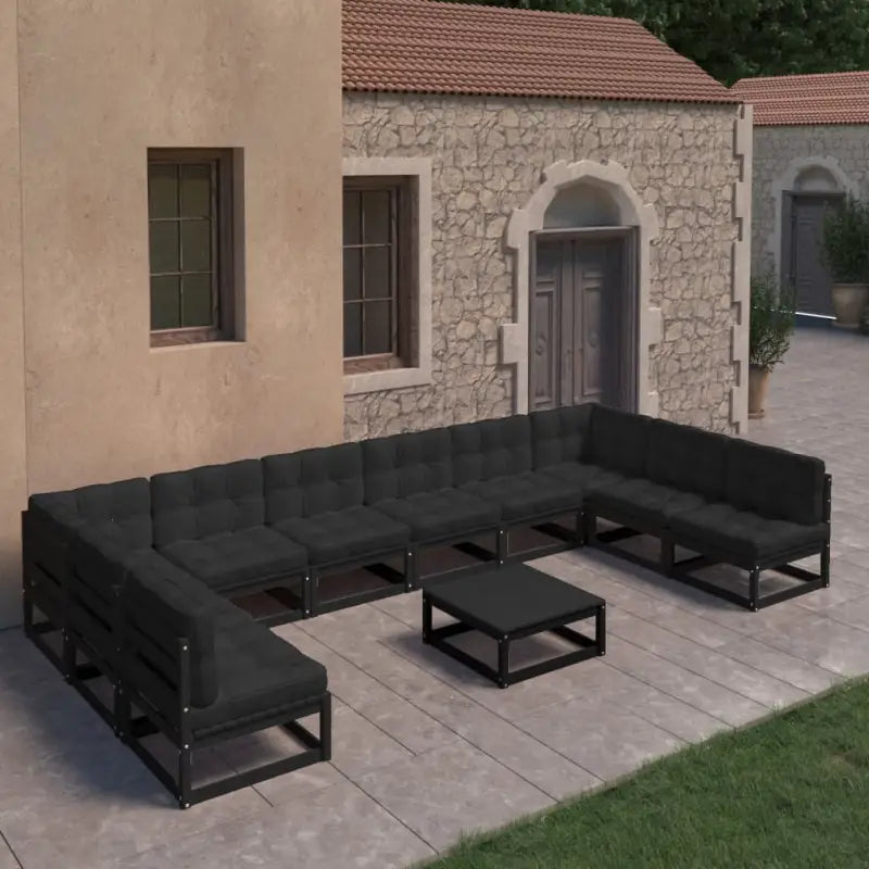 Lounge Tuinset voor Ontspanning en Gezelligheid - Zwart / Ja - Tuinsets