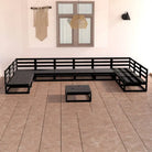 Lounge Tuinset voor Ontspanning en Gezelligheid - Zwart / Nee - Tuinsets