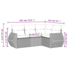 Lounge tuinsets in beige materiaal met waterdichte tas en gepoedercoat staal - Tuinsets