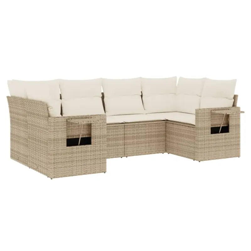 Lounge tuinsets in beige met gepoedercoat staal en afmetingen - Tuinsets