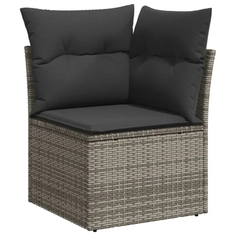 Lounge tuinstoel met grijs materiaal en gepoedercoat staal afmetingen - Tuinsets