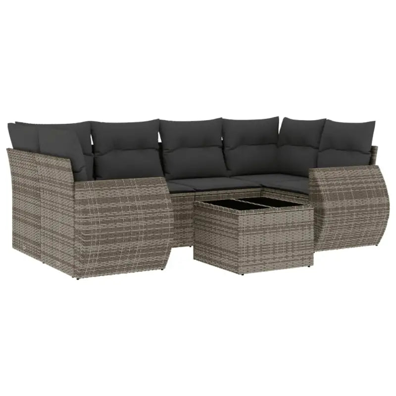 Lounge tuinstoel met grijs materiaal en gepoedercoat staal afmetingen - Tuinsets