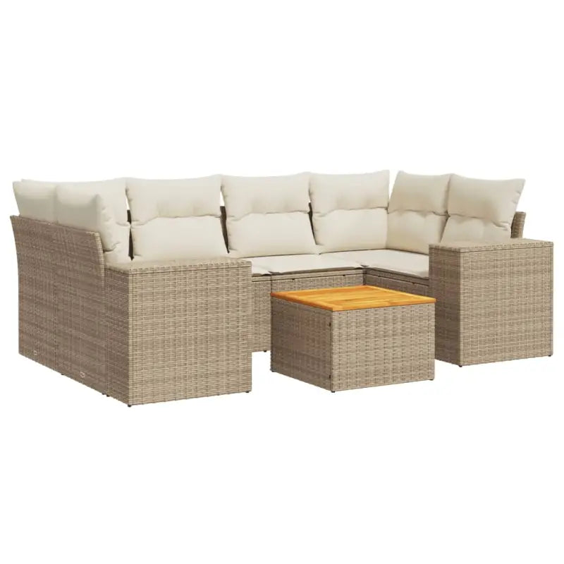 Lounge tuinstoelen set met beige materiaal en gepoedercoat staal - Tuinsets