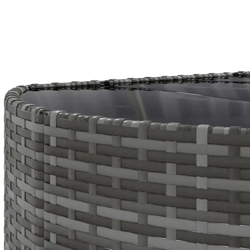 Lounge tuinstoelen set met grijs materiaal en gepoedercoat staal - Tuinsets