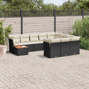 Lounge tuinstoelen van poly rattan en gepoedercoat staal - Tuinsets