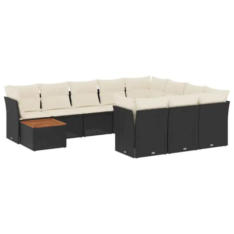 Lounge tuinstoelen van poly rattan en gepoedercoat staal - Tuinsets