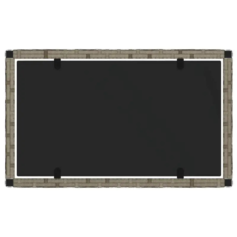 Loungebank met poly rattan en gepoedercoat staal voor in de tuin - Tuinsets