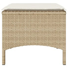 Loungebank met poly rattan en wasbare hoes voor buitenruimte - Loungebanken